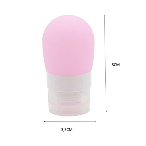 Μπουκαλάκια Ταξιδίου Σιλικόνης Σετ 4 τεμ.σε Νεσεσέρ