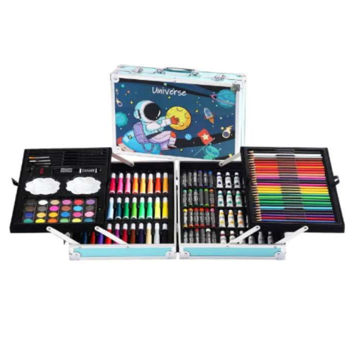 Σετ Ζωγραφικής Αστροναύτης σε Βαλίτσα 145 Τεμάχια Μπλε