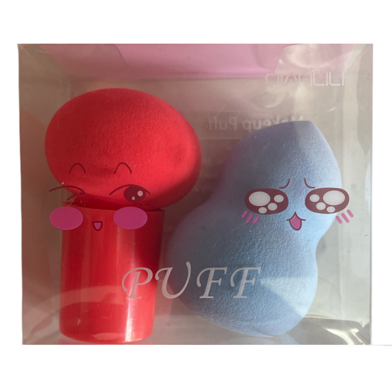 Σφουγγαράκια Μακιγιάζ Σε Θήκη Αποθήκευσης Σετ 2