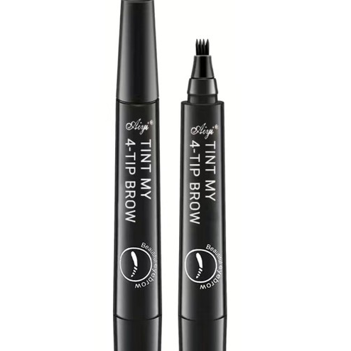 Tint My 4-Tip Brow Αδιάβροχο Στυλό Φρυδιών Μαύρο