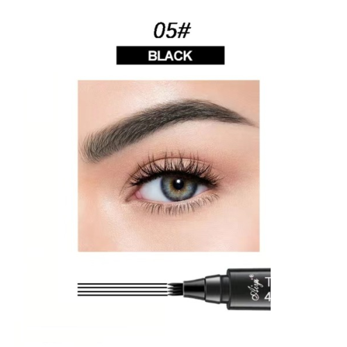 Tint My 4-Tip Brow Αδιάβροχο Στυλό Φρυδιών Μαύρο