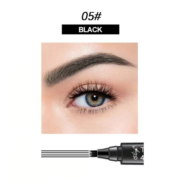 Tint My 4-Tip Brow Αδιάβροχο Στυλό Φρυδιών Μαύρο