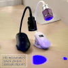 UV Curing Lamp Telescopic Επαναφορτιζόμενη με Οθόνη led Άσπρο