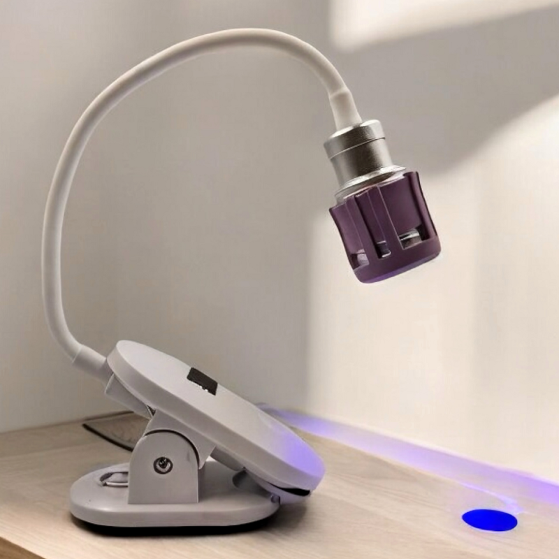 UV Curing Lamp Telescopic Επαναφορτιζόμενη με Οθόνη led Μαύρο