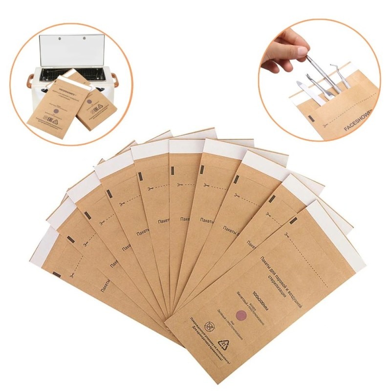 Χάρτινη Σακούλα Αποστείρωσης για Εργαλεία 100×200mm 100τεμαχίων