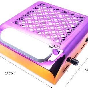 Επαγγελματικό Nail Dust Collector Nail Dust Collector DJ-706 120W Χρυσό-Μωβ