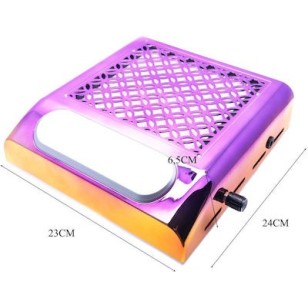 Επαγγελματικό Nail Dust Collector Nail Dust Collector DJ-706 120W Χρυσό-Μωβ