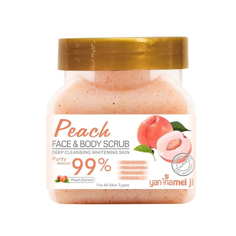 Scrub Προσώπου & Σώματος Ροδάκινο 500g