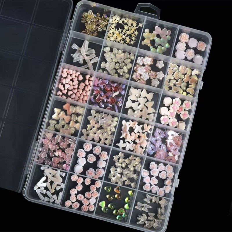 Charms Νυχιών 3D σε Κασετίνα 24 Θέσεων no7