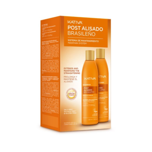 Kativa Post-straightening treatment kit Shampoo + Conditioner