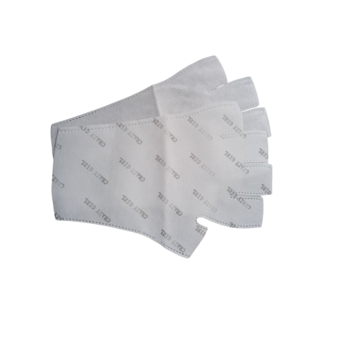 Γάντια Προστασίας Από Ακτινοβολία UV Για Μανικιούρ Άσπρα Crazy Girl 2 τμχ