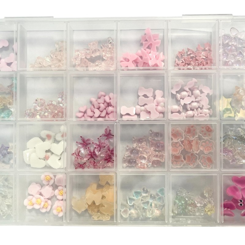 Charms Νυχιών 3D Σε Κασετίνα