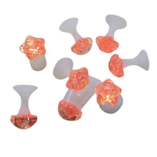 Διαχωριστικά Δακτύλων Πορτοκαλί Αστεράκια Σετ 8 Τεμαχίων