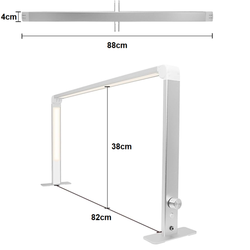 Πτυσσόμενο Led φωτιστικό με ρύθμιση έντασης και χρώματος 88cm Ροζ