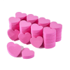 10Pcs Heart Shape Mini Buffer Pink