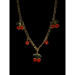 Γυναικείο Ατσάλινο Κολιέ Με Κερασάκια