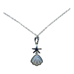 Κρεμαστό Λαιμού Κοχύλι - Αστερίας Με Ασημένια Αλυσίδα