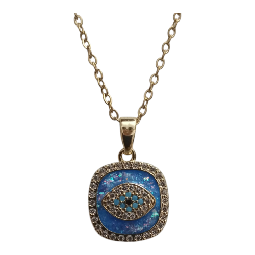 Κρεμαστό Λαιμού Ματάκι Με Χρυσή Αλυσίδα No1