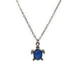 Κρεμαστό Λαιμού με Χελωνάκι Με Ασημί Αλυσίδα