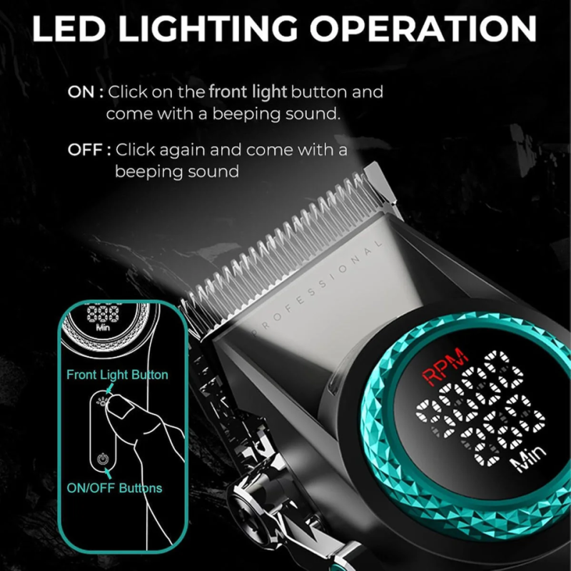 Επαγγελματική Επαναφορτιζόμενη Κουρευτική Μηχανή VGR V-001