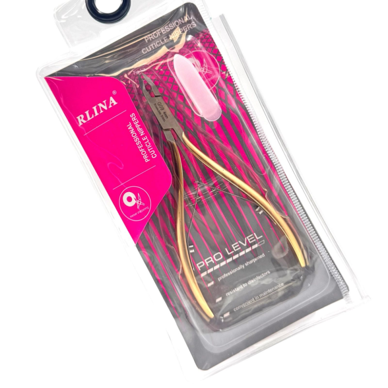 Πενσάκι επωνυχίων Stainless Steel 4mm Gold