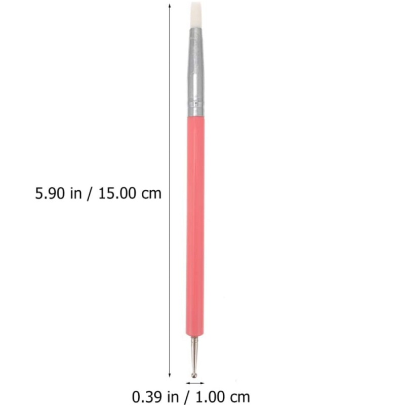 Σετ Πινέλα Σιλικόνης Με Dotting Nail Art 5 τμχ