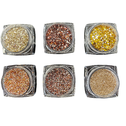 Σκόνες Νυχιών 6 Τεμαχίων