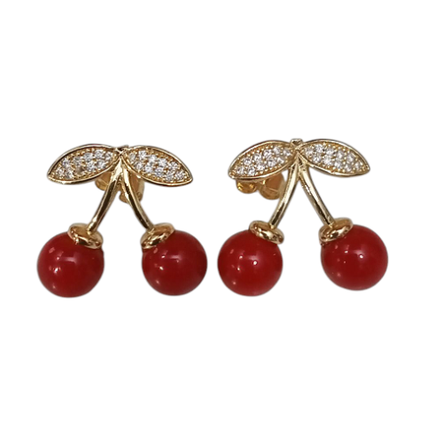 Σκουλαρίκια Γυναικεία Κερασάκια