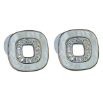 Γυναικεία Σκουλαρίκια Τετράγωνα Ασημένια