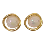 Σκουλαρίκια Γυναικεία Με Λευκή Πέτρα