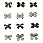 Σετ 12 Colorful 3D Heart Rhinestones Φιογκάκια