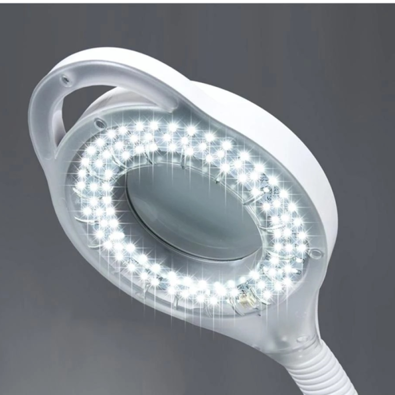 Λάμπα LED με Μεγεθυντικό Φακό 5x Και Σφικτήρα Γραφείου