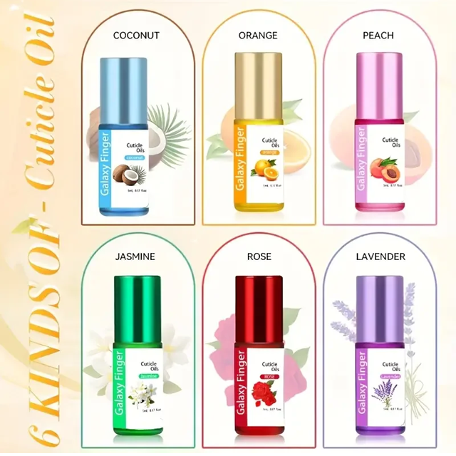 Λαδάκια Επωνυχίων Roll on 5ml Σετ 6 αρώματα