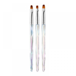 Πινέλα Nail Art Σετ 3 τμχ Holo Effect