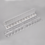 Διάφανα Ακρυλικά Τιπς Για Παρουσίαση Χρωμάτων 120τμχ Με Αυτοκόλλητες Ταινίες