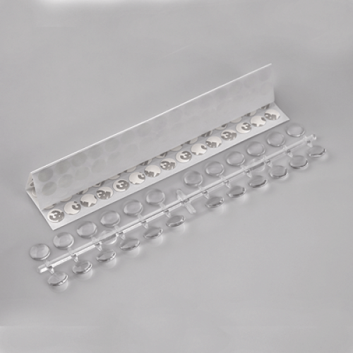 Διάφανα Ακρυλικά Τιπς Για Παρουσίαση Χρωμάτων 120τμχ Με Αυτοκόλλητες Ταινίες