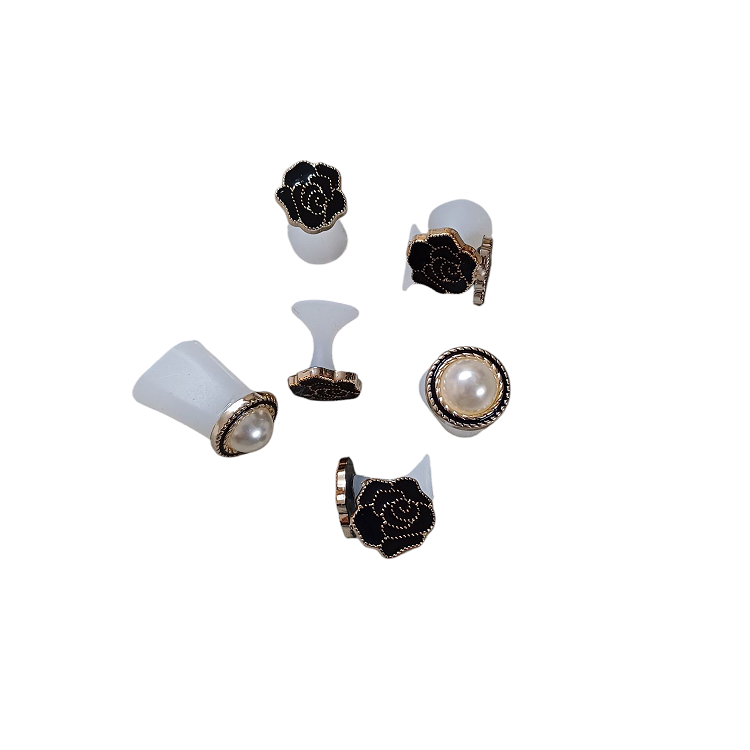 Διαχωριστικά Δακτύλων Μαύρα Τριαντάφυλλα Σετ 8 Τεμαχίων