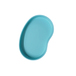 Ανοξείδωτο Σκεύος Για Εργαλεία Νεφροειδές Γαλάζιο