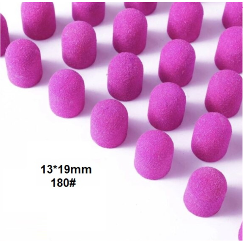 Καπελάκι για Φρέζα Πεντικιούρ Ροζ 13mm 180# 10τεμαχίων