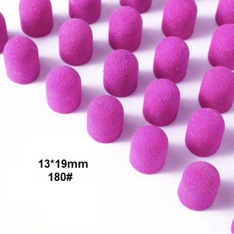 Καπελάκι για Φρέζα Πεντικιούρ Ροζ 13mm 180# 10τεμαχίων