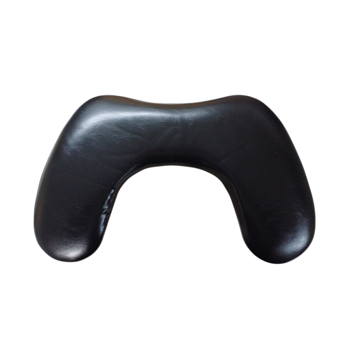 Σκαμπό Μανικιούρ Με Μεταλλικά Πόδια Δερμάτινο Μαύρο