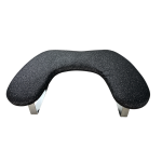 Σκαμπό Μανικιούρ Με Μεταλλικά Πόδια Μαύρο Glitter