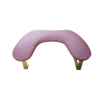 Σκαμπό Μανικιούρ Με Μεταλλικά Πόδια Ροζ Glitter