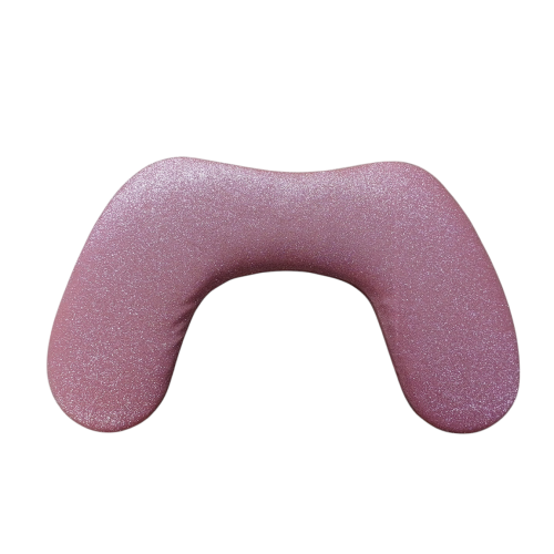 Σκαμπό Μανικιούρ Με Μεταλλικά Πόδια Ροζ Glitter